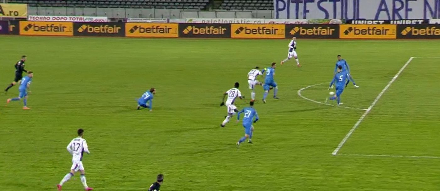 FC Argeș, minunea continuă! Piteștenii au stat 35 de minute pe locurile de play-off, după golul lui Antun Palic | FOTO & VIDEO
