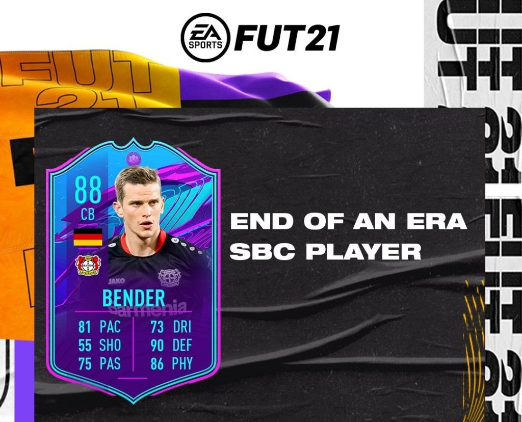 End Of An Era Svan Bender în FIFA 21 | Cerințe SBC, recompense, data de expirare + recenzia cardului