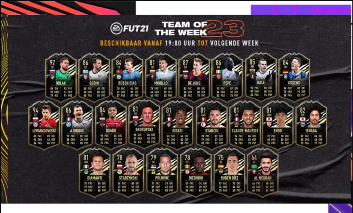 Echipa săptămânii în FIFA 21! Robert Lewandowski este senzația evenimentului. Ce card a primit atacantul