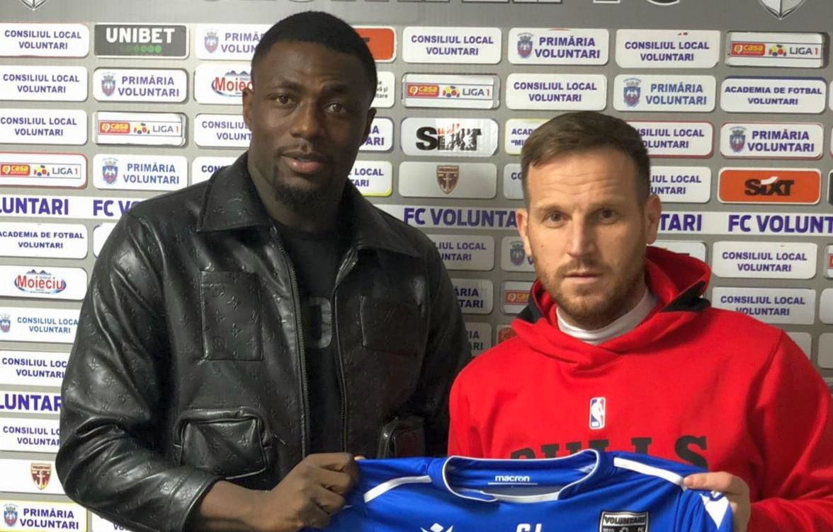 FC Voluntari a transferat un atacant nigerian de 1.90 înălțime! Ilfovenii l-au prezentat oficial