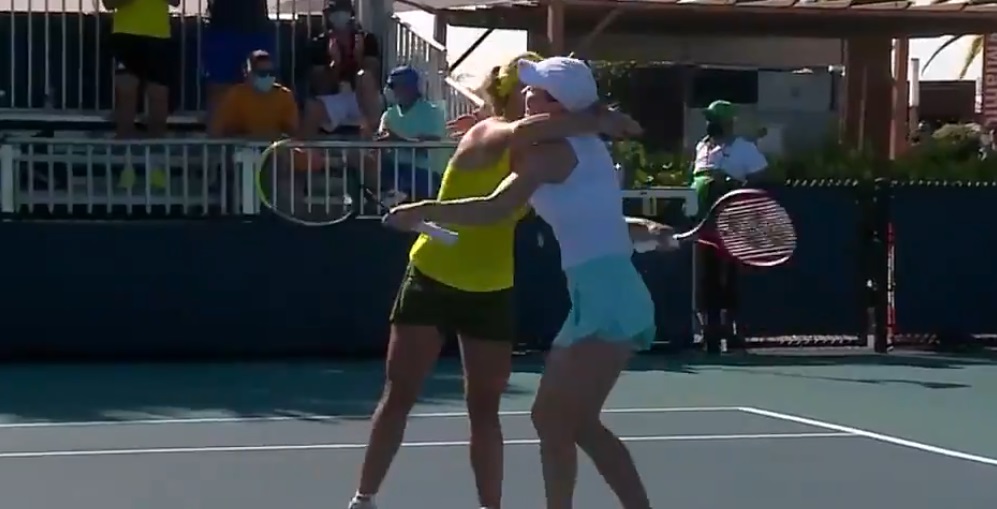 Simona Halep și Angelique Kerber, victorie spectaculoasă în proba de dublu la Miami! Le-au învins în două seturi pe favoritele principale | VIDEO