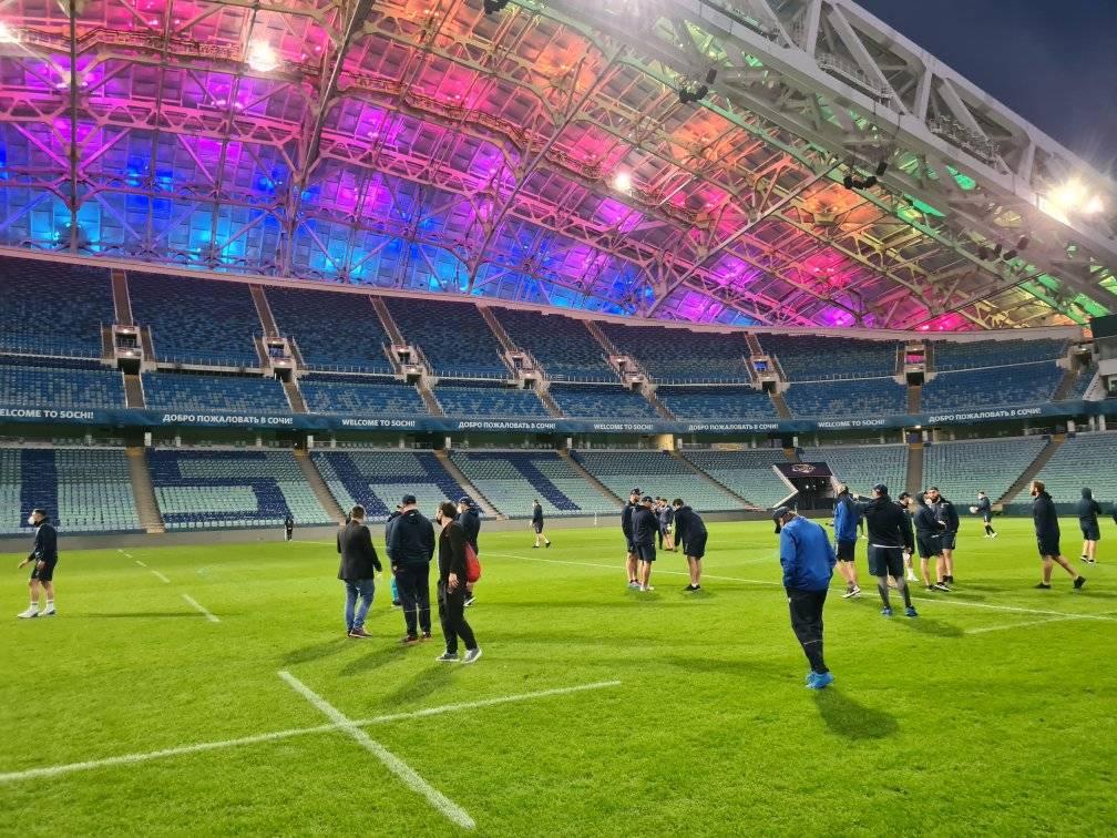 Rugby: România joacă la Soci pe un stadion care costat 630 de milioane de euro. Aici s-a desfășurat deschiderea JO de iarnă din 2014 | Corespondență din Rusia