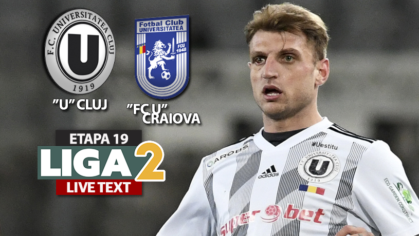 ”U” Cluj – ”FC U” Craiova se joacă ACUM. S-a marcat pe Cluj Arena, cu un șut spectaculos