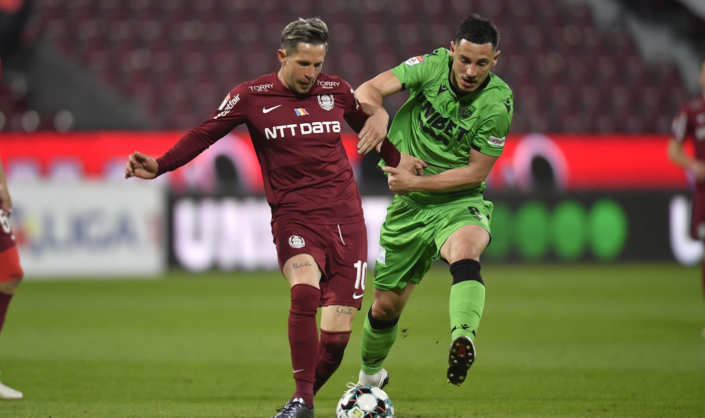 Dinamo, repriză de coșmar cu CFR Cluj! Paul Anton și Florin Bejan au „vânat” cartonașele. Gigi Mulțescu, misiune imposibilă după eliminările dictate de Marcel Bîrsan