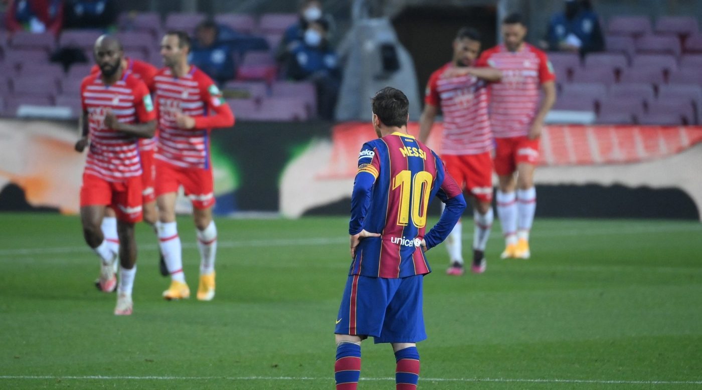 Lionel Messi, în genunchi! Barcelona, înfrângere șocantă cu Granada. Oaspeții au dat lovitura pe Nou Camp printr-un jucător de 39 de ani | FOTO & VIDEO