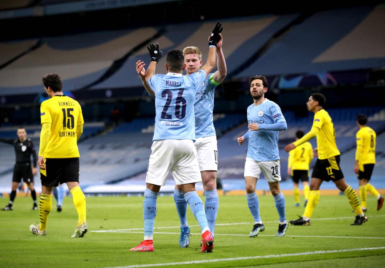 Defensiva Borussiei Dortmund, făcută franjuri de atacul „stelar” al lui Manchester City! Golul superb marcat de Kevin De Bruyne | VIDEO