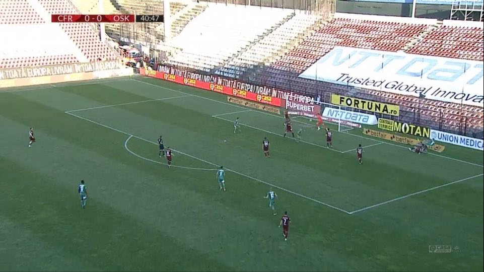 Cutremur în Gruia! Sepsi o conduce pe CFR Cluj după un gol marcat pe finalul primei reprize | VIDEO