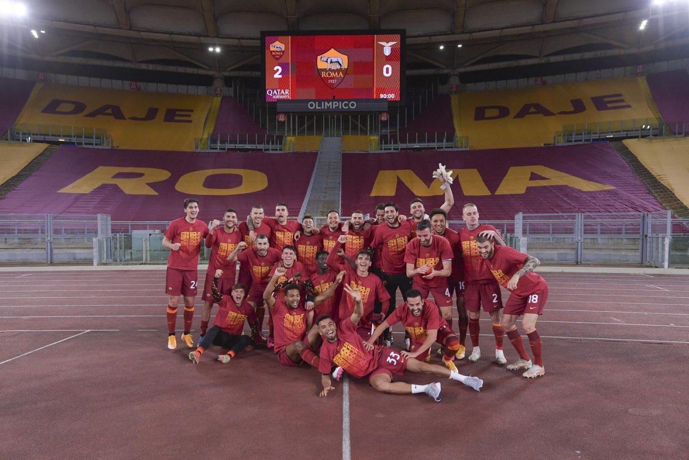 AS Roma – Lazio 2-0. Sărbătoare inedită, după ce echipa lui Fonseca a câștigat marele derby. Ștefan Radu, adio Liga Campionilor | VIDEO