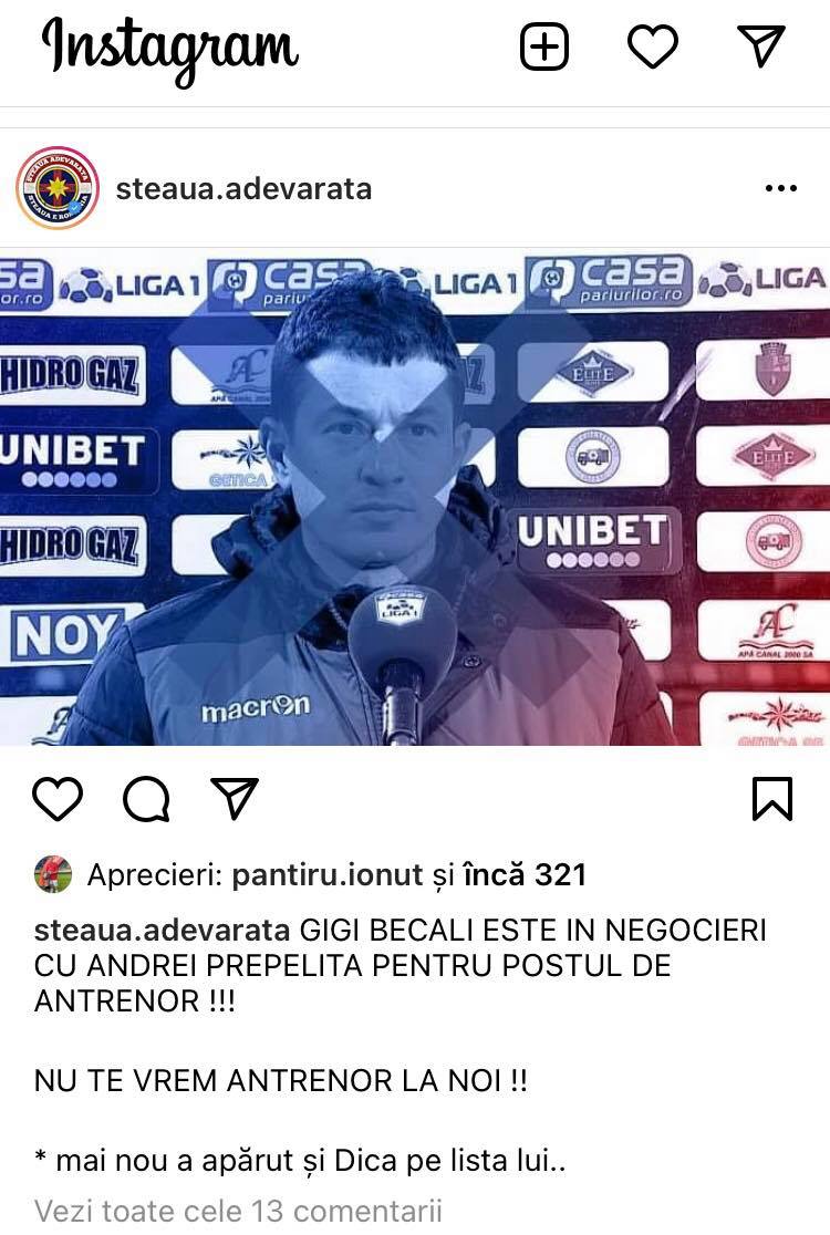 Ionuț Panțîru nu-l vrea pe Andrei Prepeliță la FCSB