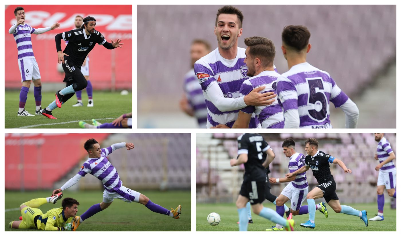 ASU Poli încurcă liderul! ”FC U” Craiova a pierdut surprinzător la Timișoara, unde putea să-și asigure promovarea matematică