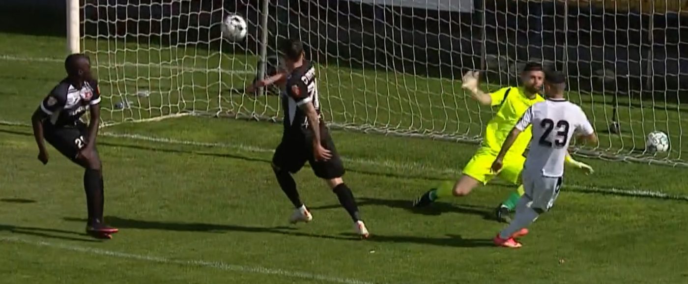 Che bello, Claudiu Belu! Fostul fundaș al FCSB a marcat la Voluntari cu o lovitură ca pe Copacabana. Cum a deschis scorul FC Hermannstadt | FOTO & VIDEO