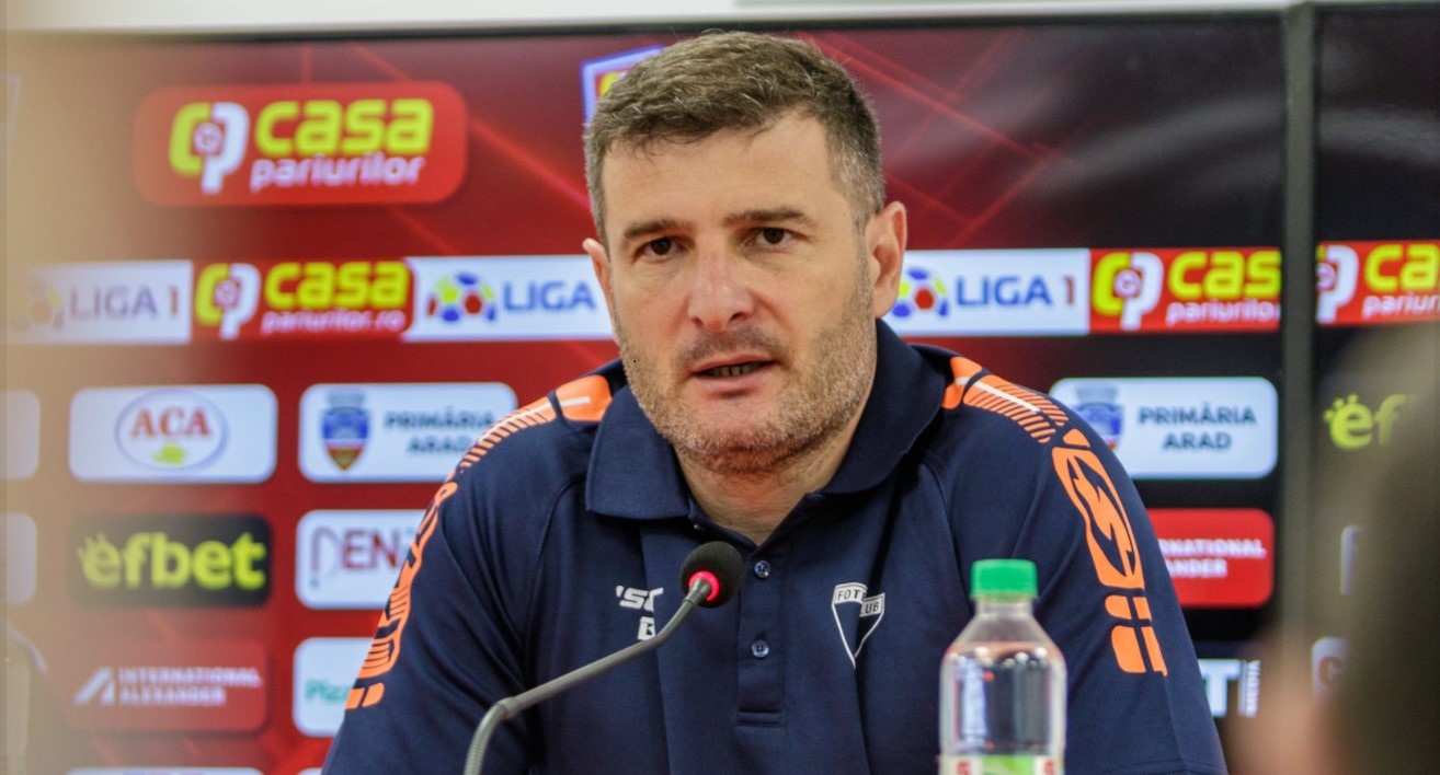 Laszlo Balint, nemulțumit că UTA Arad a avut doi oameni în plus pe teren și nu a marcat: „E un pic frustrant că nu am reuşit să fructificăm una dintre ocazii”