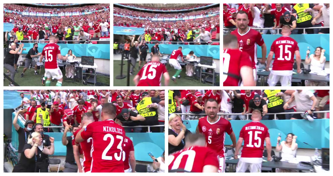 Moment incredibil la Euro 2020! Ce a putut să pățească o jurnalistă după golul marcat de Ungaria în fața Franței
