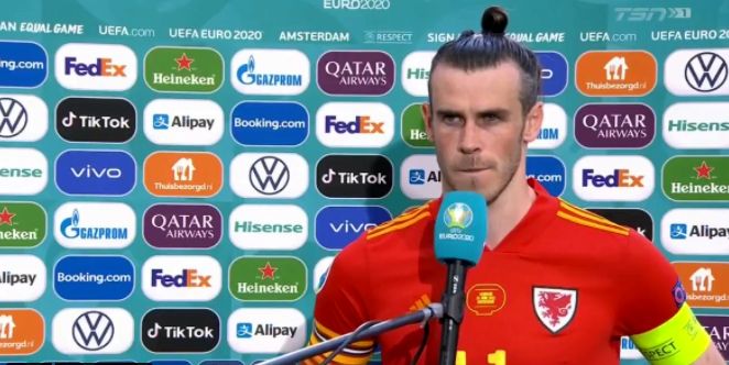 Gareth Bale a plecat în timpul interviului, după Țara Galilor – Danemarca 0-4! Ce l-a deranjat pe atacantul lui Real Madrid | VIDEO