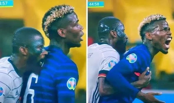 Canibalism la Euro 2020? Pogba, mușcat de Rudiger în partida dintre Germania și Franța?