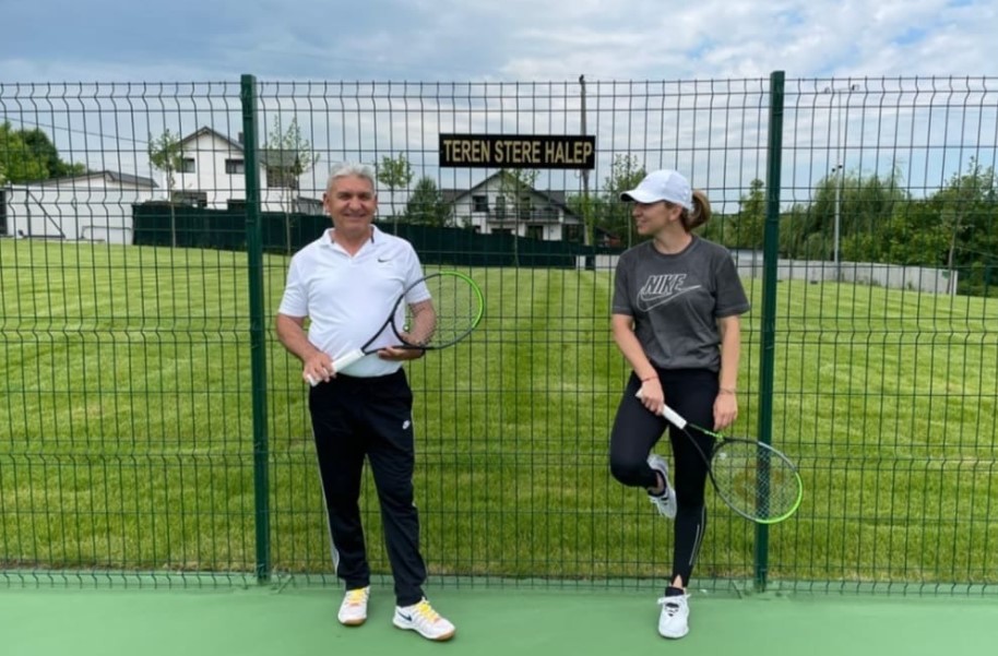 Terenul Stere Halep! Așa se numește suprafața de joc pe care Simona se antrenează la noua sa proprietate din Izvorani
