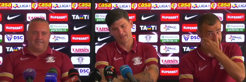 Cristi Săpunaru, conferință de presă incendiară la revenirea în Liga 1. „Noi jucăm cu Craiova, dar care Craiova? Nu am văzut să retrogradeze Steaua!”