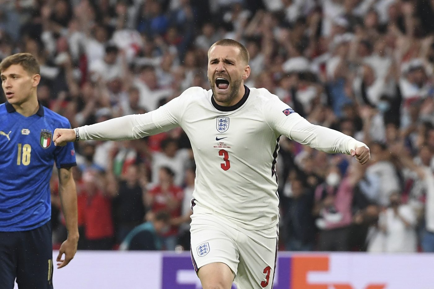 Spectacol la finala Italia -Anglia! Luke Shaw a înscris cel mai rapid gol din istoria EURO | VIDEO