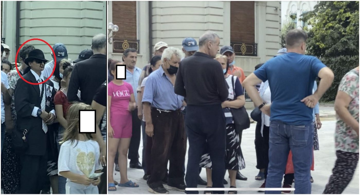 Imagini de senzație cu Gigi Becali: îi dă bani lui „Michael Jackson”, la Palat! Un nevoiaș a venit îmbrăcat ca regele muzicii pop pentru a-l îndupleca pe miliardar | FOTO EXCLUSIV