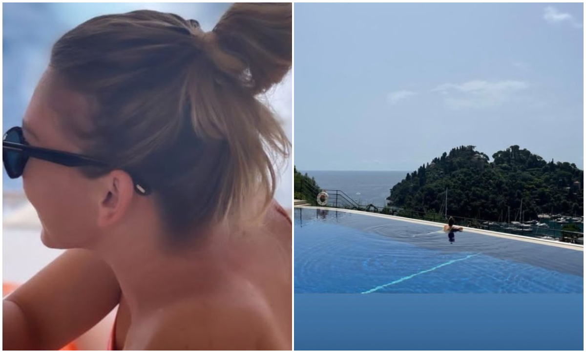 Simona Halep și-a inaugurat piscina la vila de la Izvorani și a făcut senzație în costum de baie | GALERIE FOTO