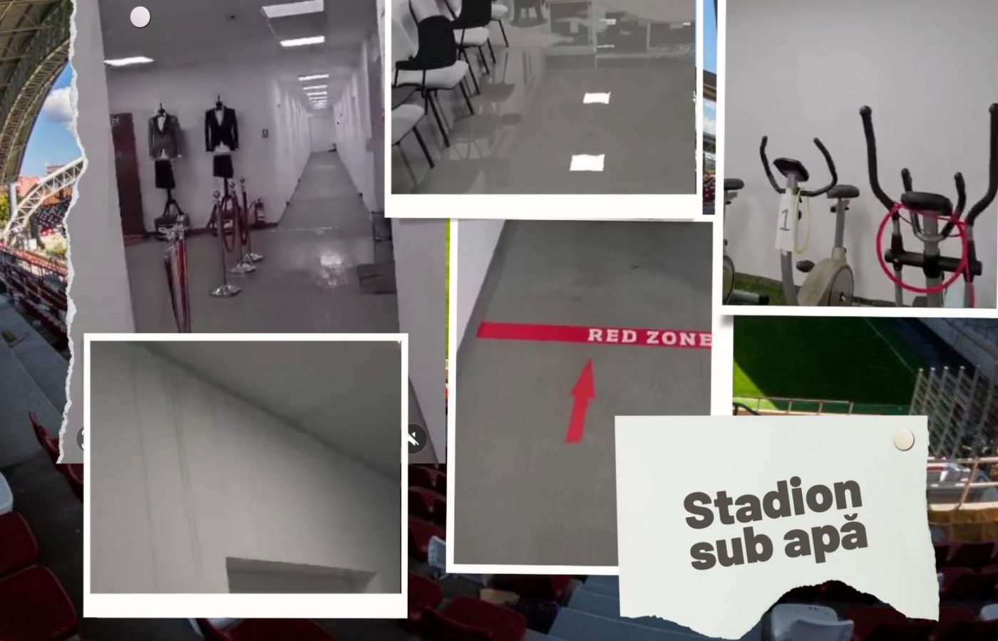 Imagini apocaliptice de la stadionul celor de la UTA, arenă construită recent! Vestiarele, sala de conferințe și demisolul sunt sub apă! Primele explicații oficiale | EXCLUSIV VIDEO