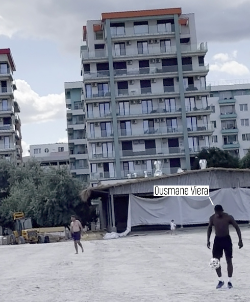 Ce mai face Ousmane Viera, după ce a rămas liber de contract. Fundașul, surprins la plajă în Mamaia | FOTO & VIDEO EXCLUSIV