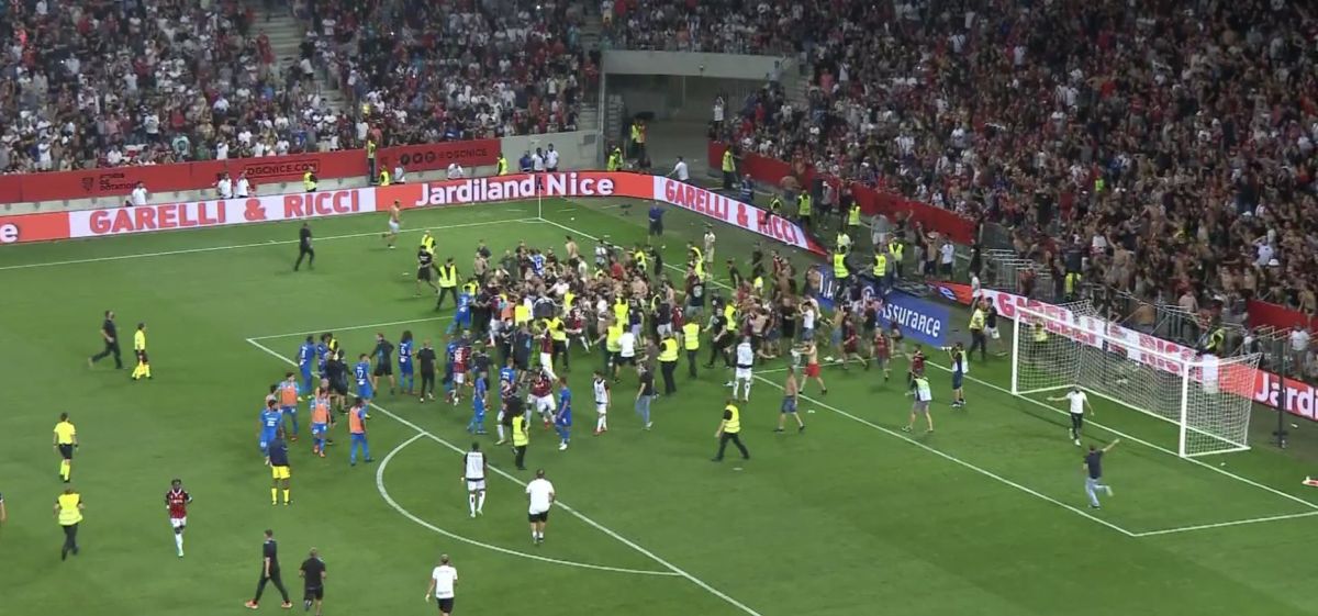 Bătaie generală la Nice – Marseille! Ultrașii gazdelor, violențe cu jucătorii lui Olympique. Trei răniți în echipa lui Sampaoli | VIDEO