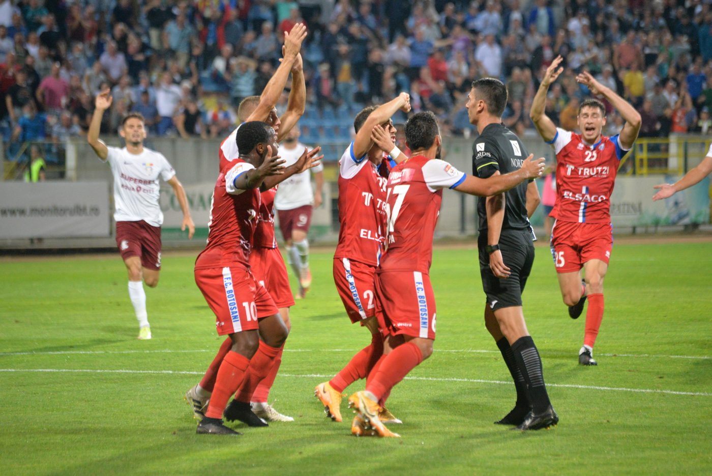 „Hoții, hoții!” Faza la care FC Botoșani a cerut penalty și cartonaș roșu în meciul cu Rapid, iar suporterii „au luat foc” | VIDEO