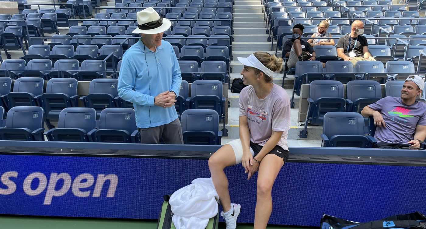 Simona Halep, abordată de fostul antrenor al lui Andy Murray înainte de US Open! Reacția lui Darren Cahill când i-a surprins discutând | FOTO