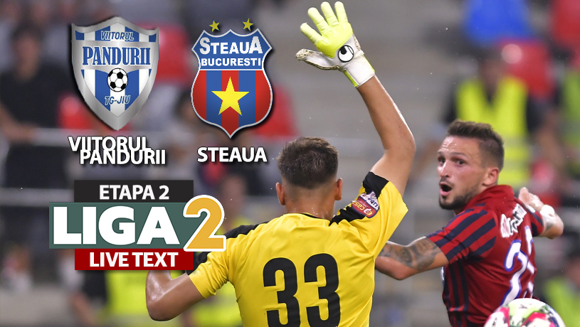 Steaua câștigă fără emoții cu Viitorul Pandurii, susținută de o galerie numeroasă. Florin Răsdan a reușit ”dubla” la Târgu Jiu, de ziua lui Daniel Oprița