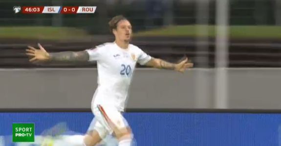 Dennis Man, la al doilea gol în tricoul echipei naționale! Atacantul Parmei a deschis scorul în Islanda – România | VIDEO