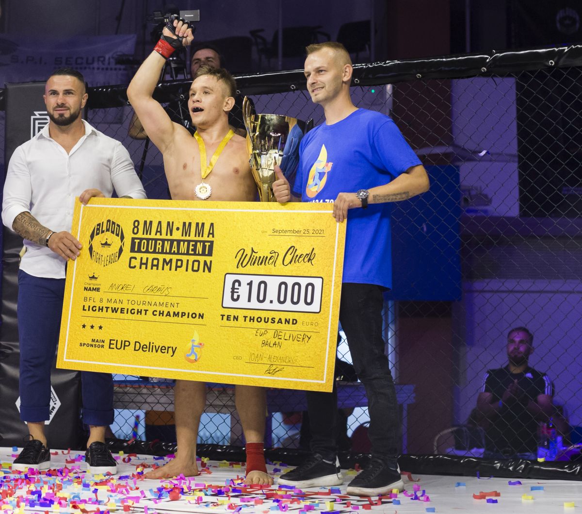 Andrei Carauș, câștigătorul premiului de 10.000 de euro la Gala Blood Fight League, ediția I: „Am venit flămând”