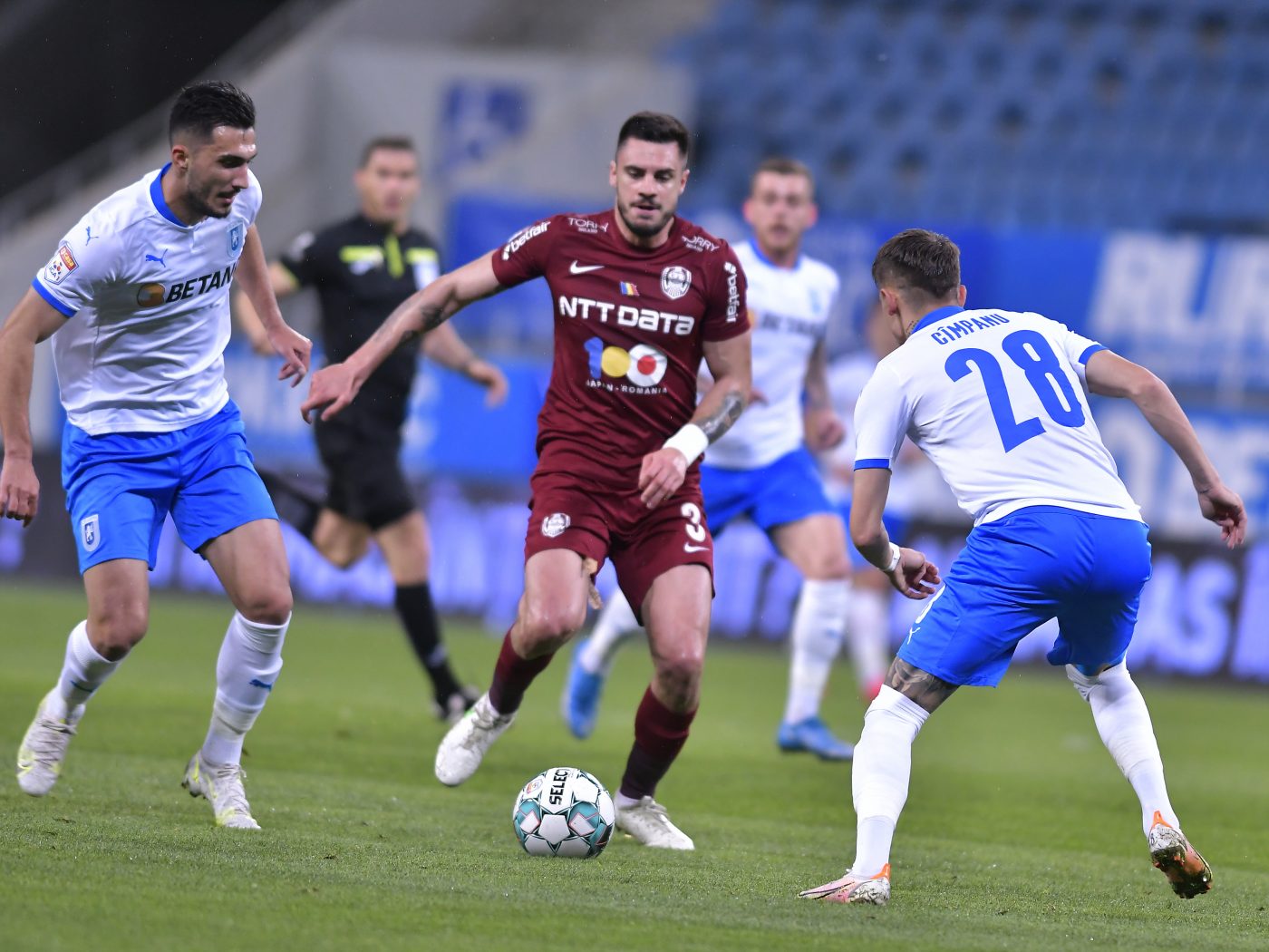 CFR Cluj – Universitatea Craiova 1-0, Live Video Online în etapa 9 din Liga 1. Ardelenii au cerut penalty la un henț al lui Găman
