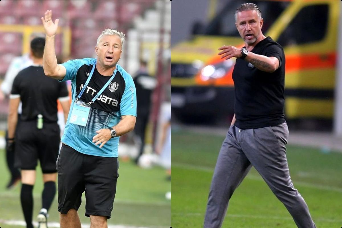 Dan Petrescu vs. Laurențiu Reghecampf, duel în premieră. Comparație între cei mai „grei” antrenori din Liga 1. „Bursucul” are trofeele, „Reghe” deține performanțe internaționale superioare