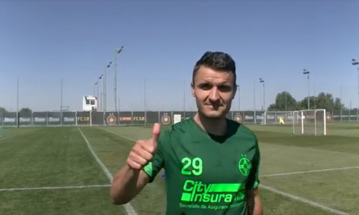 Constantin Budescu, pregătit să debuteze la FCSB: „E slim-fit! Abia așteaptă să joace!”