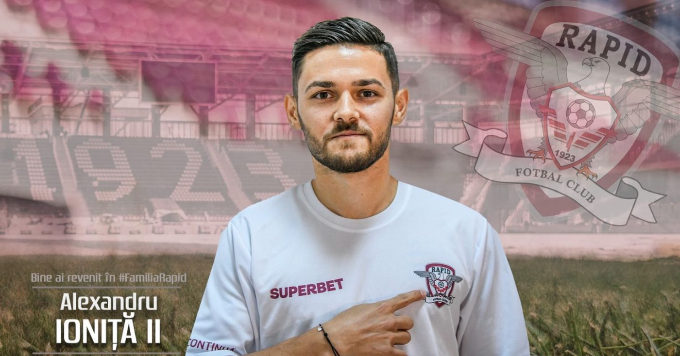 Alexandru Ioniță a semnat cu Rapid! Ce perioadă are contractul. Când poate debuta pentru giuleșteni + Primele declarații