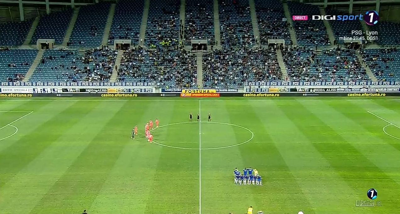 Atmosferă dezolantă la meciul FC U Craiova – FCSB! Asistență redusă în tribunele Stadionului „Ion Oblemenco”