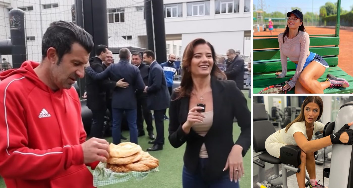 Luis Figo, cucerit total de „Diletta din Moldova”. I-a oferit plăcinte și a fost obraznică la interviu: „Sunt preferatele mele! Ce e dragostea pentru tine?” | GALERIE FOTO