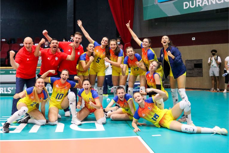 Rezultat excepțional reușit de naționala feminină de volei feminin a României! S-a calificat în sferturile de finală la Mondialele Under 18