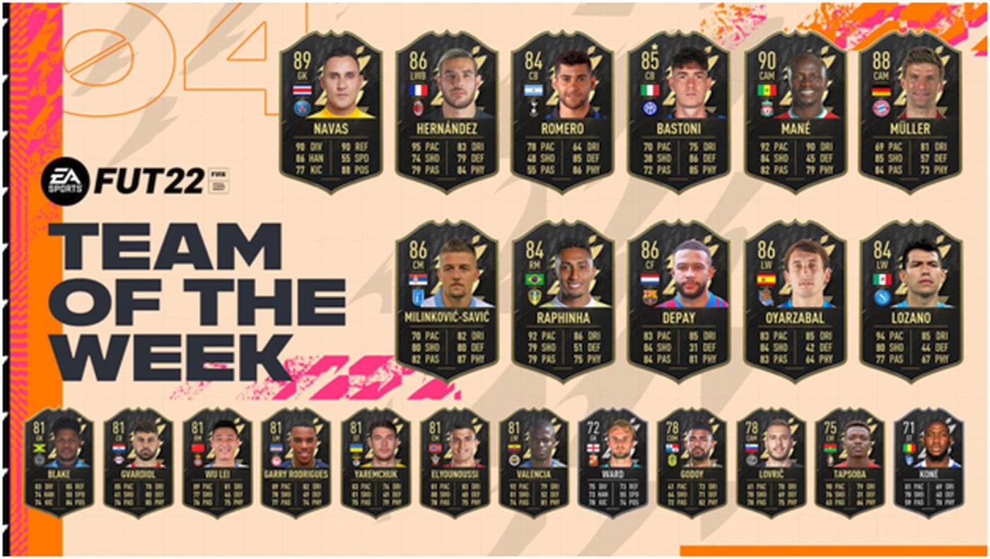 Echipa săptămânii revine în FIFA 22! Ce atribute au primit cei mai buni jucători ai etapei trecute