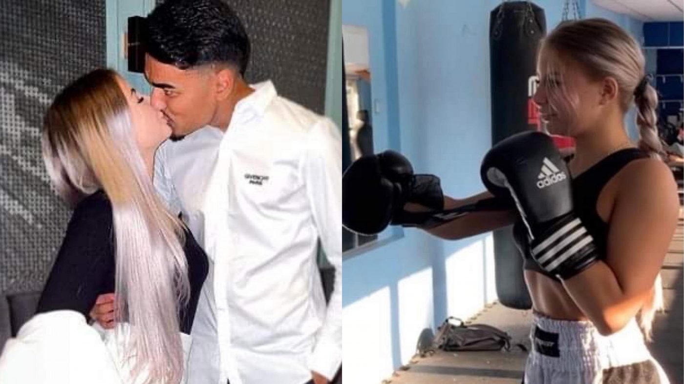 Ștefan Baiaram se iubește cu o luptătoare de kickboxing! Cristina bagă frica în admiratoarele atacantului de la Universitatea Craiova | GALERIE FOTO