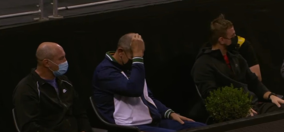 Greu fără Darren Cahill! Noul antrenor al Simonei Halep a oferit o imagine bizară în finala de la Transylvania Open | FOTO