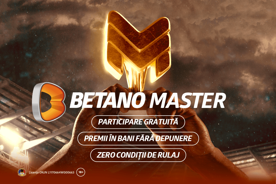 Premii săptămânale de 175.000 de lei la Betano Master! Plasează-ți gratuit pronosticurile și intră în cursa pentru Bonusuri fără rulaj