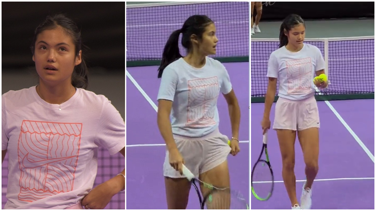 Emma Răducanu, mișcare ingenioasă de marketing sau pură întâmplare!? Britanica de origine română a purtat șapca lui Rafael Nadal la conferința de presă de la Miami | FOTO