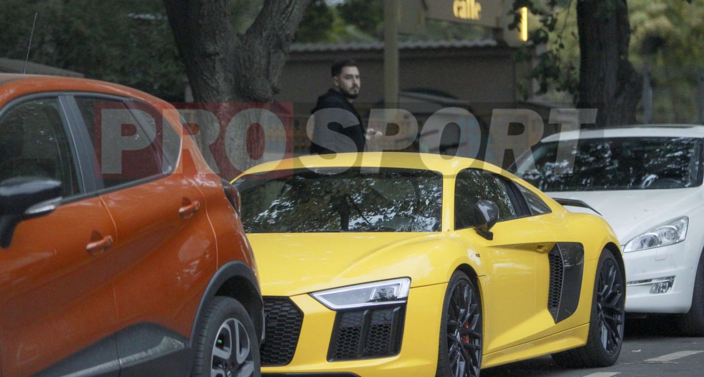 Fiul lui Marius Șumudică, la cafenea cu „racheta” galbenă de o sută de mii de euro | FOTO & VIDEO EXCLUSIV