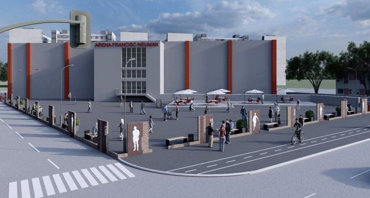 Istoria clubului UTA Arad e gravată pe un „zid artistic” în fața stadionului Francisc Neuman!