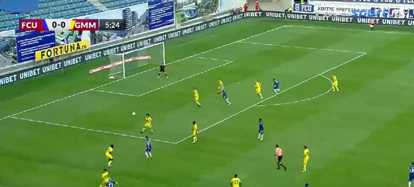 FC U Craiova 1948 – Gaz Metan Mediaș, scor 1-0, Live Video Online. Claudiu Bălan deschide scorul pentru olteni, în startul reprizei secunde