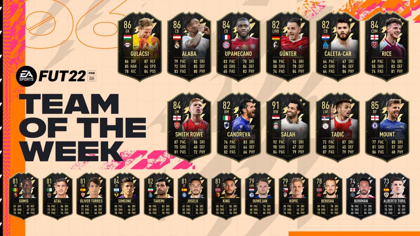 Echipa săptămânii din FIFA 22 a ajuns la ediția cu numărul 6! Ce jucători puteți obține din super eveniment