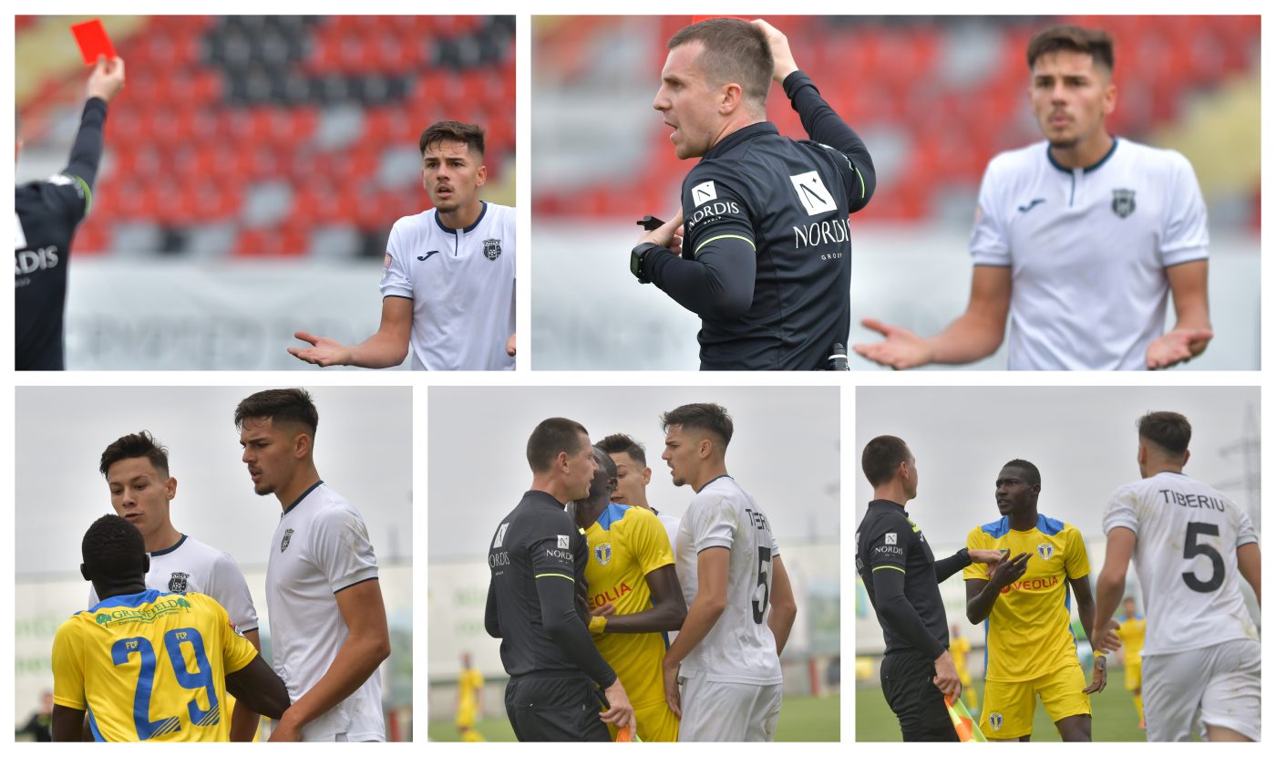 VIDEO | Eliminare controversată în Astra – Petrolul. Tiberiu Giuroiu a văzut roșu după presupuse cuvinte rasiste la adresa lui Sory Diarra, la o fază banală de joc