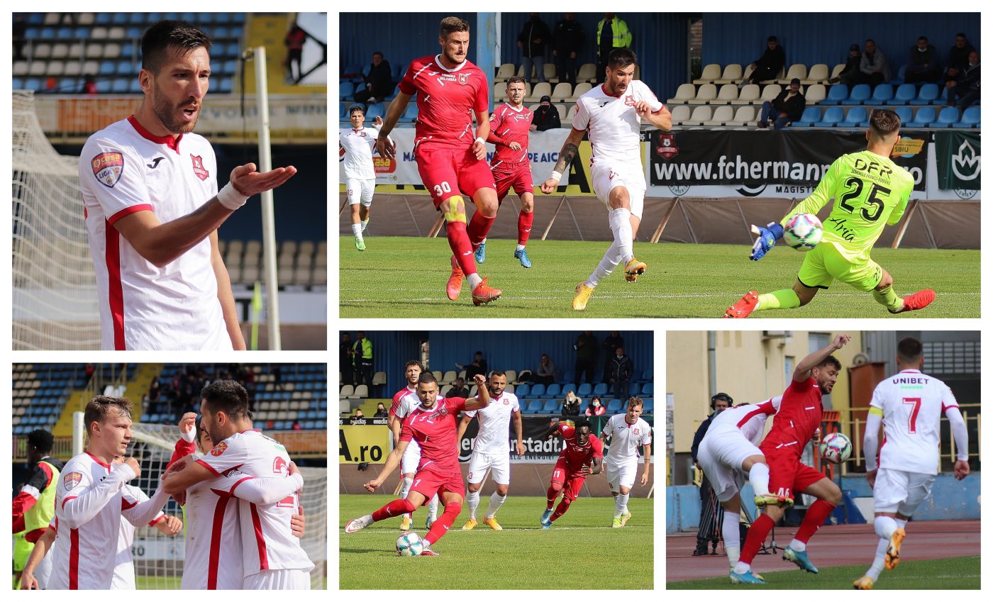 Interzis cardiacilor! FC Hermannstadt a câștigat în ultimele secunde derby-ul Sibiului cu CS Comunal Șelimbăr. Buhăcianu, eroul echipei lui Măldărășanu